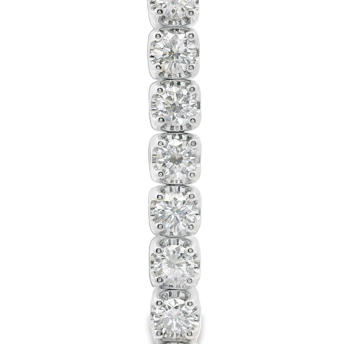 18ct White Gold Natural Diamond Tennis Bracelet 4.016ct TDW