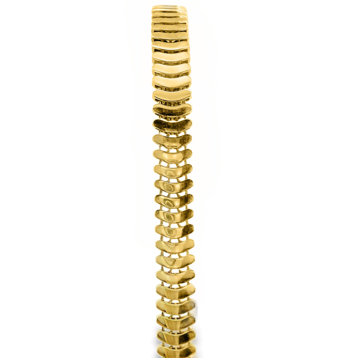 9ct Yellow Gold Fancy Link Bracelet 19cm