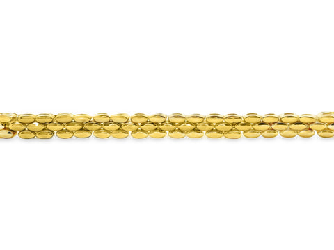 9ct Yellow Gold Woven Link Chain Bracelet