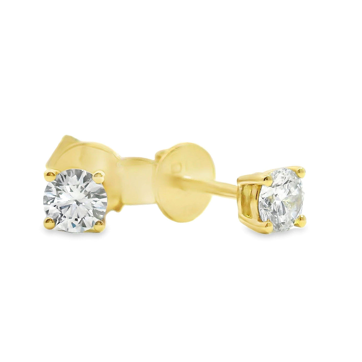 18ct Yellow Gold Lab Grown Diamond Stud Earrings 0.50ct TDW