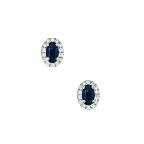 Sapphire Dreams 18ct White Gold Clarissa Stud Earrings