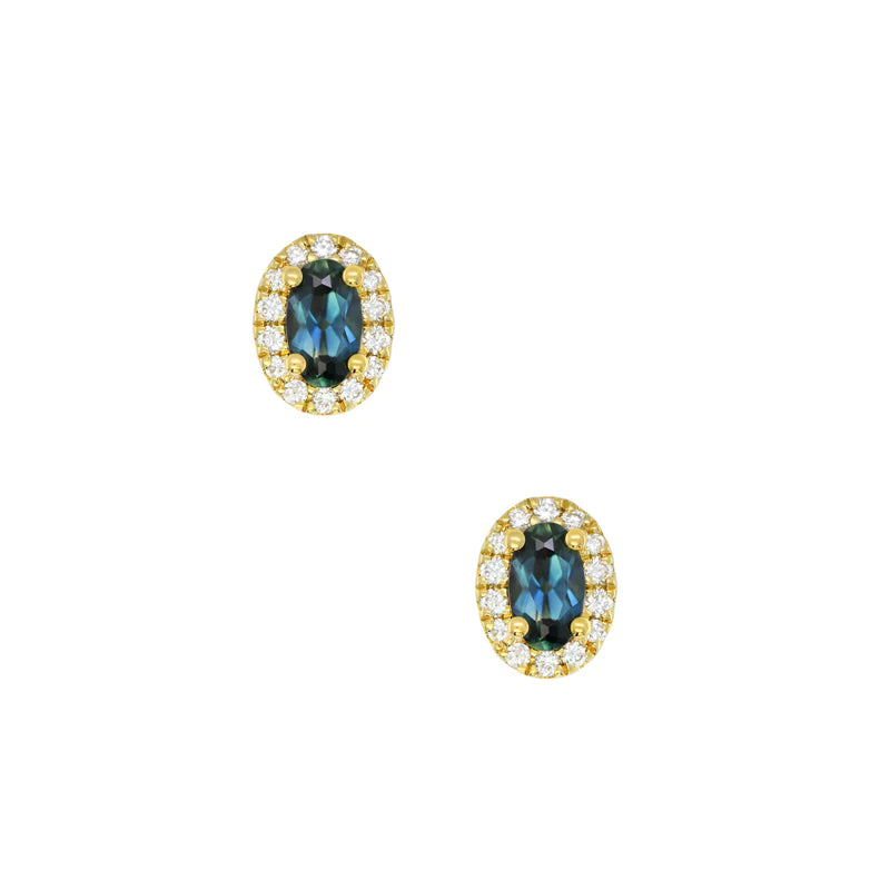 Sapphire Dreams 18ct Yellow Gold Clarissa Stud Earrings