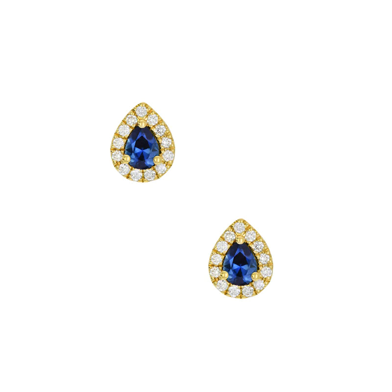 Sapphire Dreams 18ct Yellow Gold Clarissa Stud Earrings