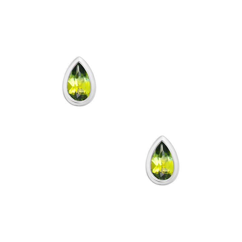 Sapphire Dreams 9ct White Gold Adelia Pear Sapphire Earrings
