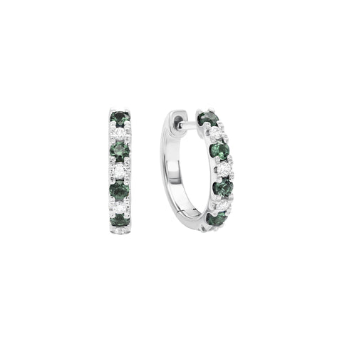 Sapphire Dreams 18ct White Gold Kailani Hoop Earrings