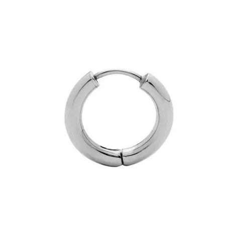 9ct White Gold Huggie Earring Pair
