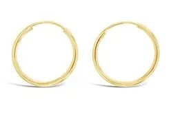 9ct Yellow Gold 15mm Sleepers