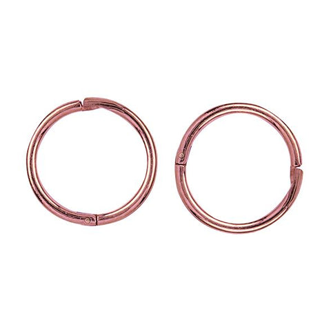 9ct Rose Gold 10mm Sleeper Earrings