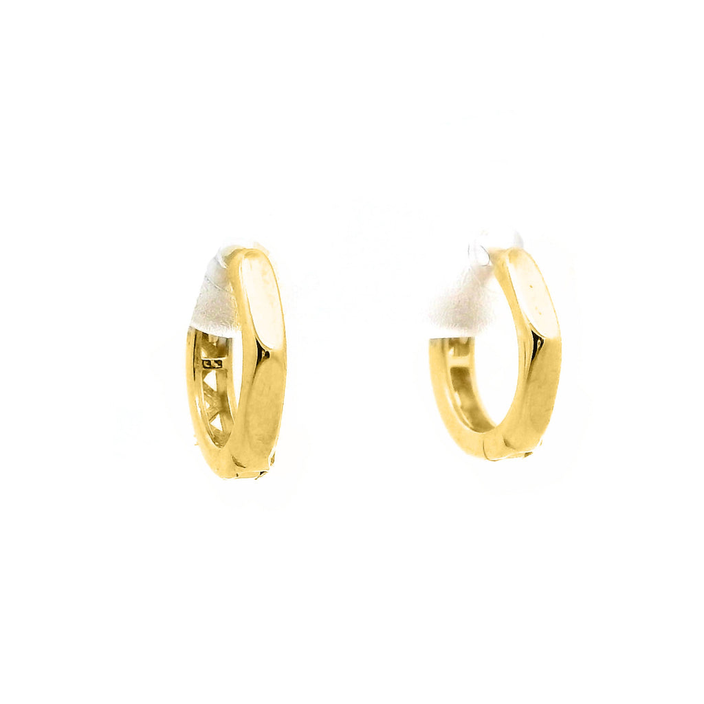 9ct Yellow Gold Small Huggie Hoop Earrings