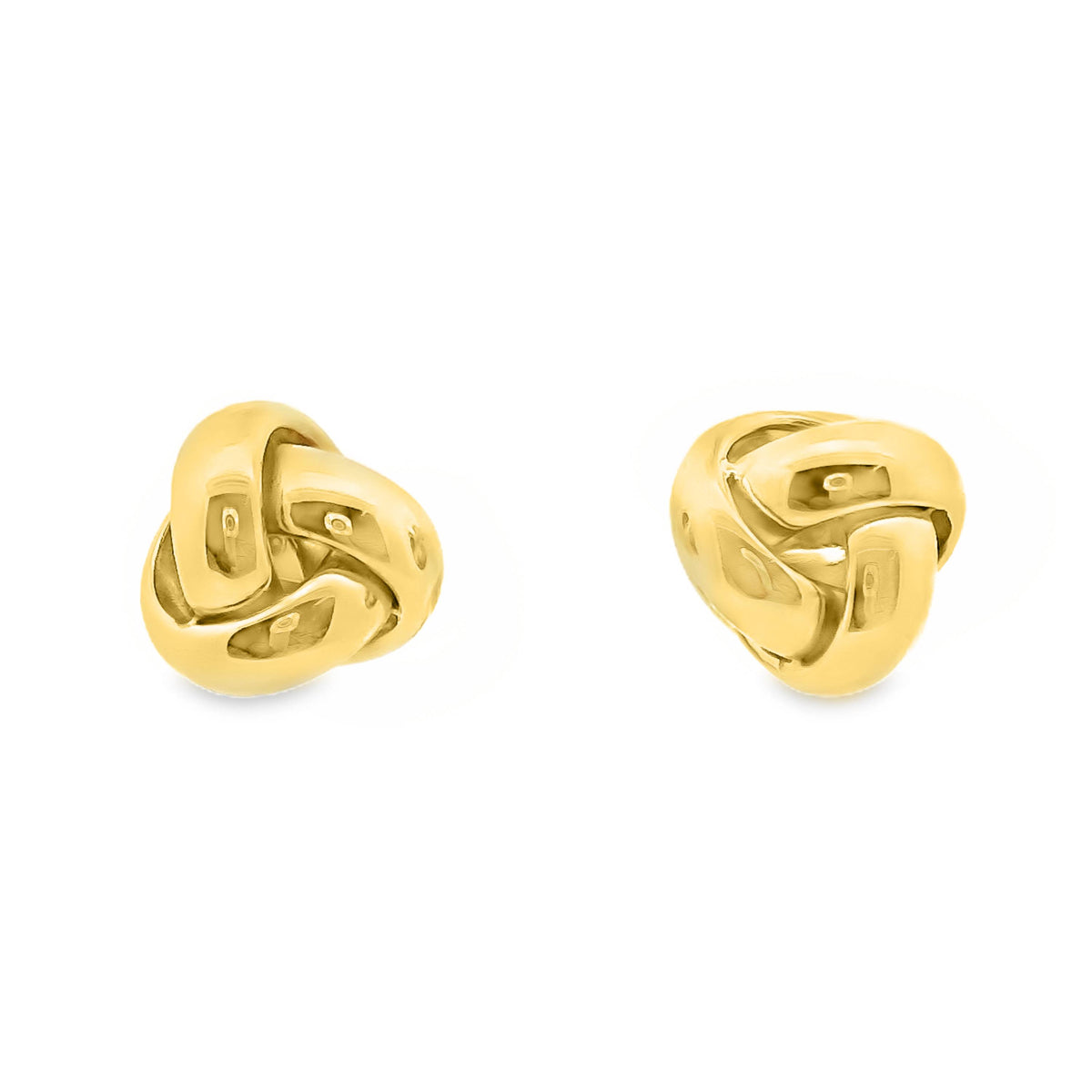 9ct Yellow Gold Knot Stud Earrings