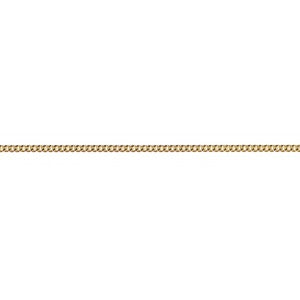 9ct Yellow Gold Diamond Cut Curb Chain 40cm