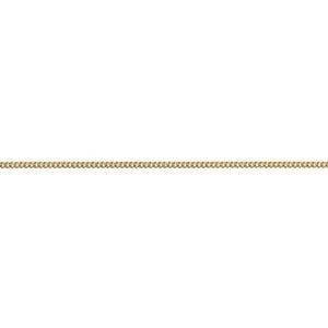 9ct Yellow Gold Diamond Cut Curb Chain 45cm