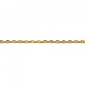 9ct Yellow Gold Diamond Cut Cable Chain 45cm