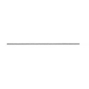 9ct White Gold Diamond Cut Curb Chain 45cm