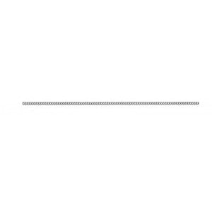 9ct White Gold Diamond Cut Curb Chain 50cm