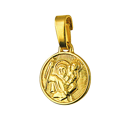 9ct Yellow Gold Small St. Christopher Pendant