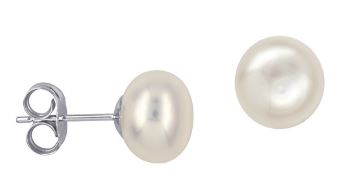 Sterling Silver 8mm Freshwater Pearl Stud Earrings