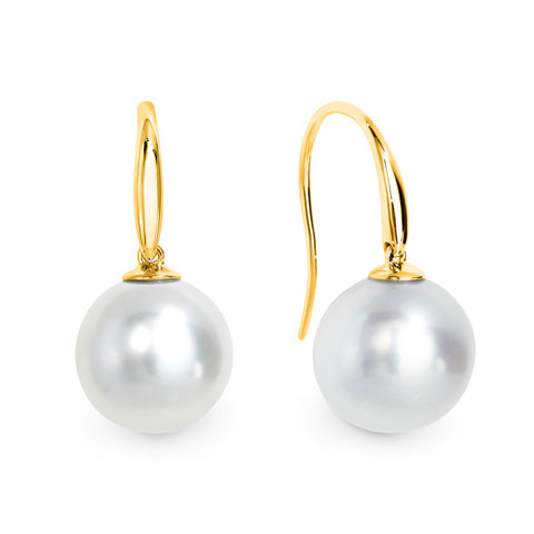 9ct Yellow Gold South Sea Pearl Earrings