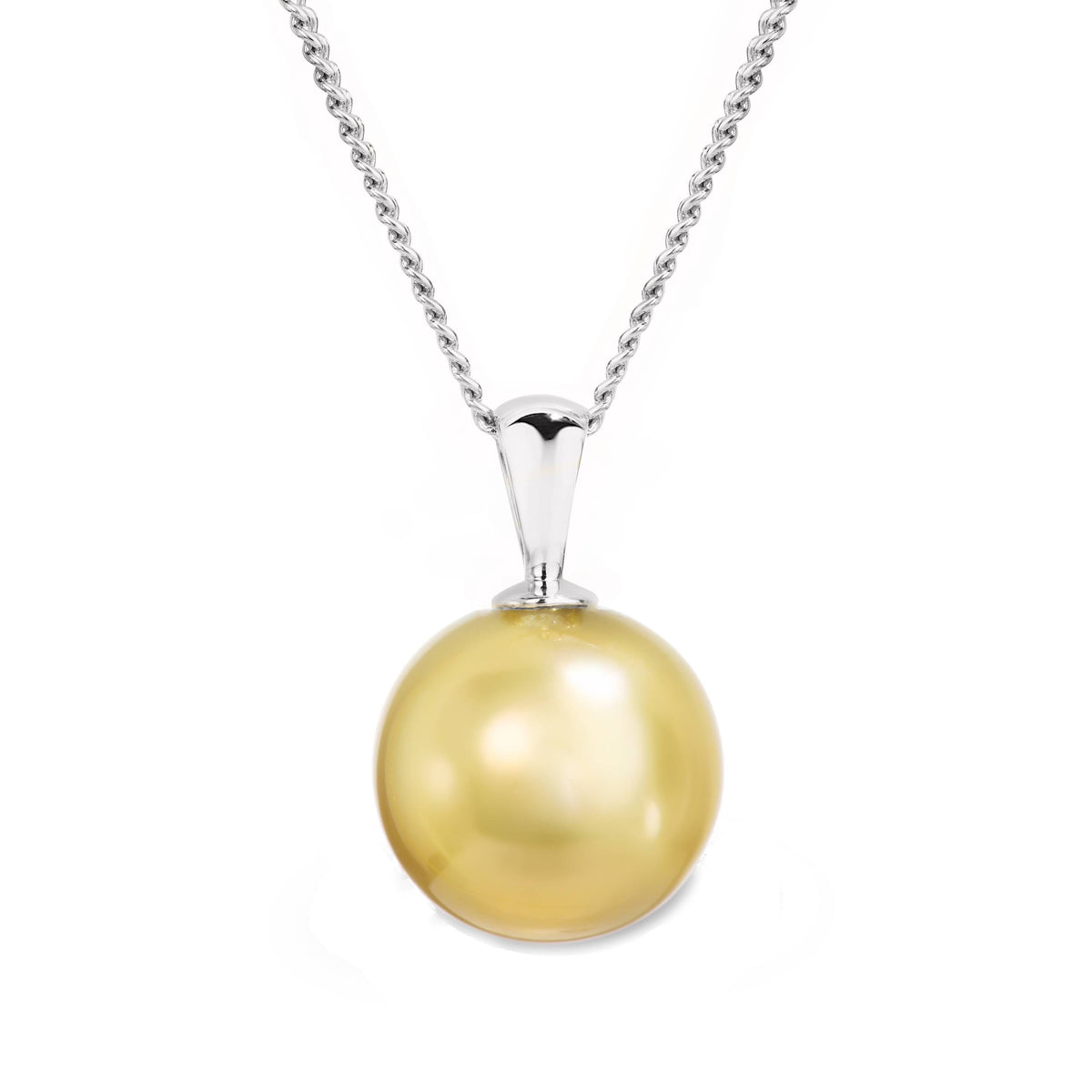 9ct White Gold Gold South Sea Pearl Pendant