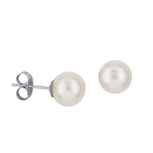 Sterling Silver Freshwater Pearl Stud Earrings