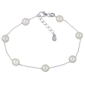 Sterling Silver Freshwater Cultured Pearl Bracelet