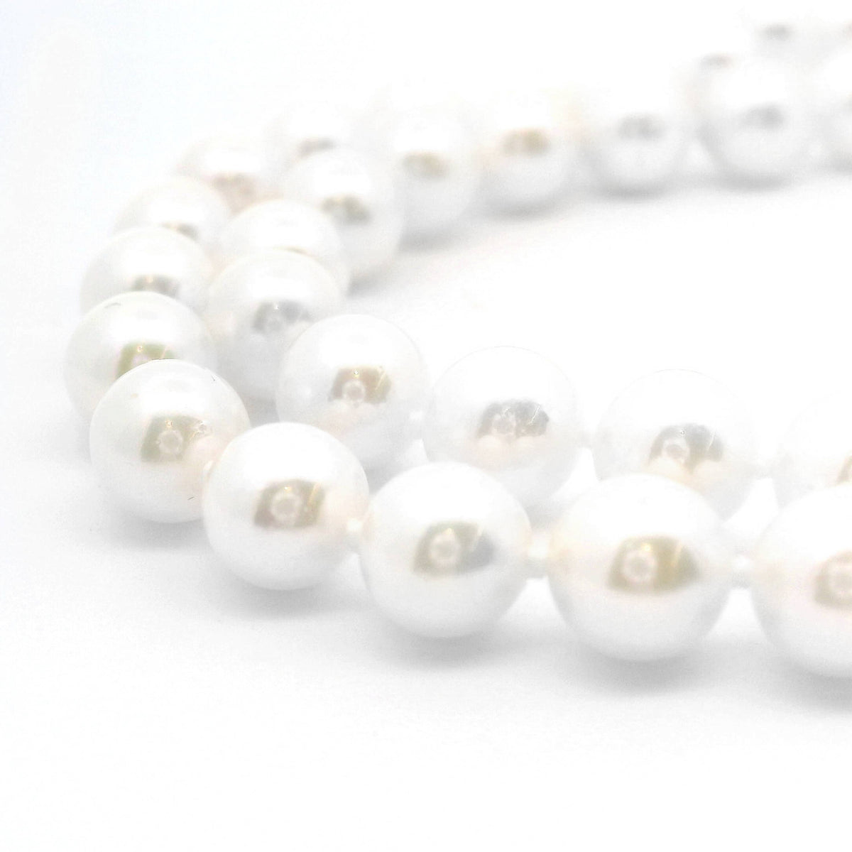 9ct Yellow Gold Akoya Pearl Strand Necklace 6 - 6.5mm