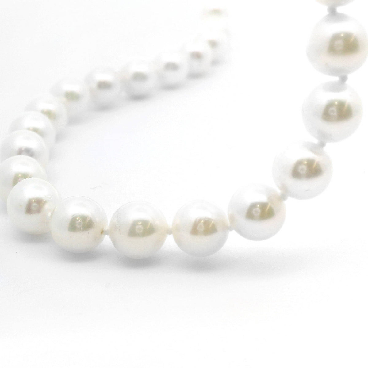 9ct Yellow Gold Akoya Pearl Strand Necklace 6 - 6.5mm