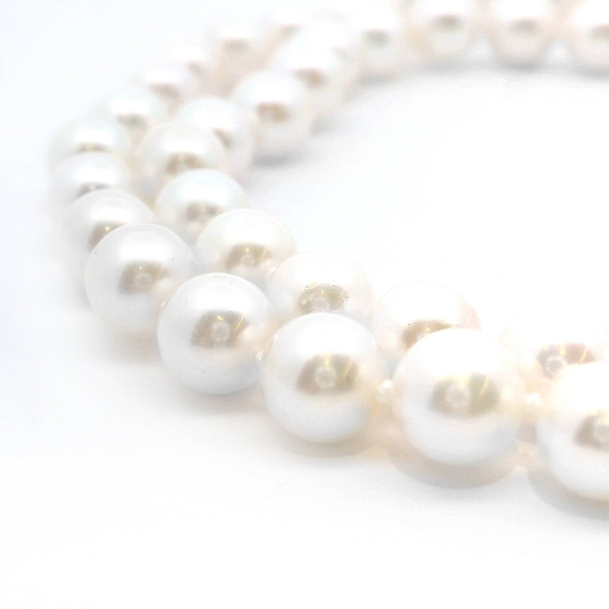 9ct Yellow Gold Akoya Pearl Strand Necklace 6 - 6.5mm