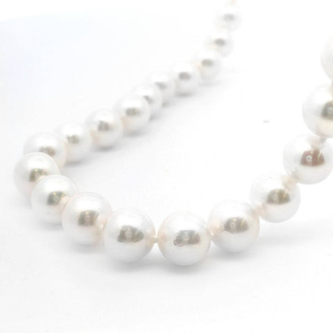 9ct Yellow Gold Akoya Pearl Strand Necklace 7 - 7.5mm