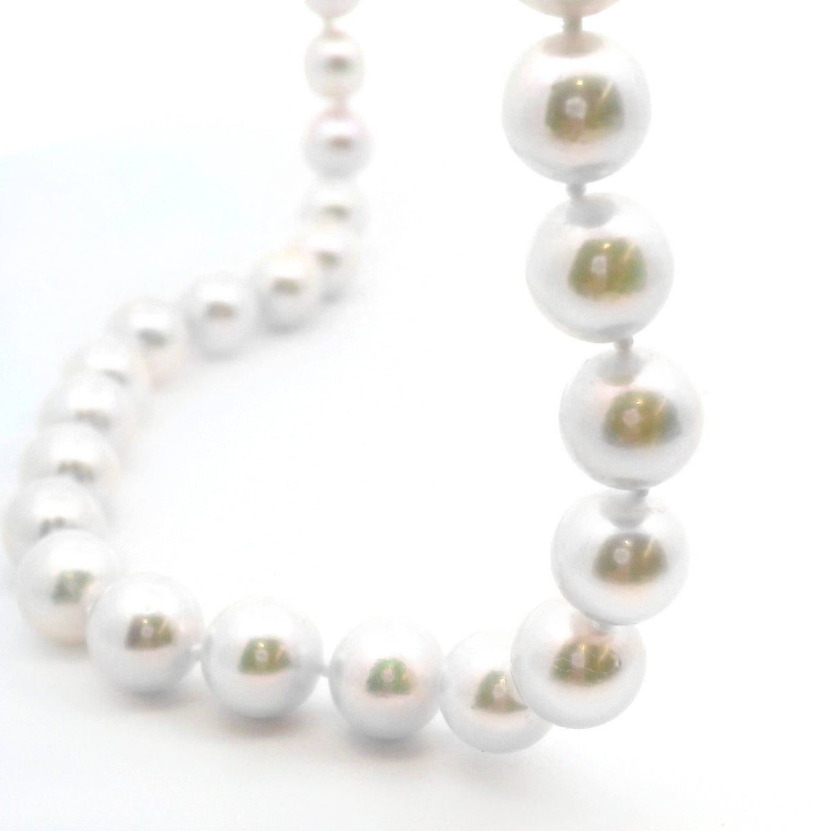 9ct Yellow Gold Akoya Strand Pearl Necklace 7.5 - 8mm