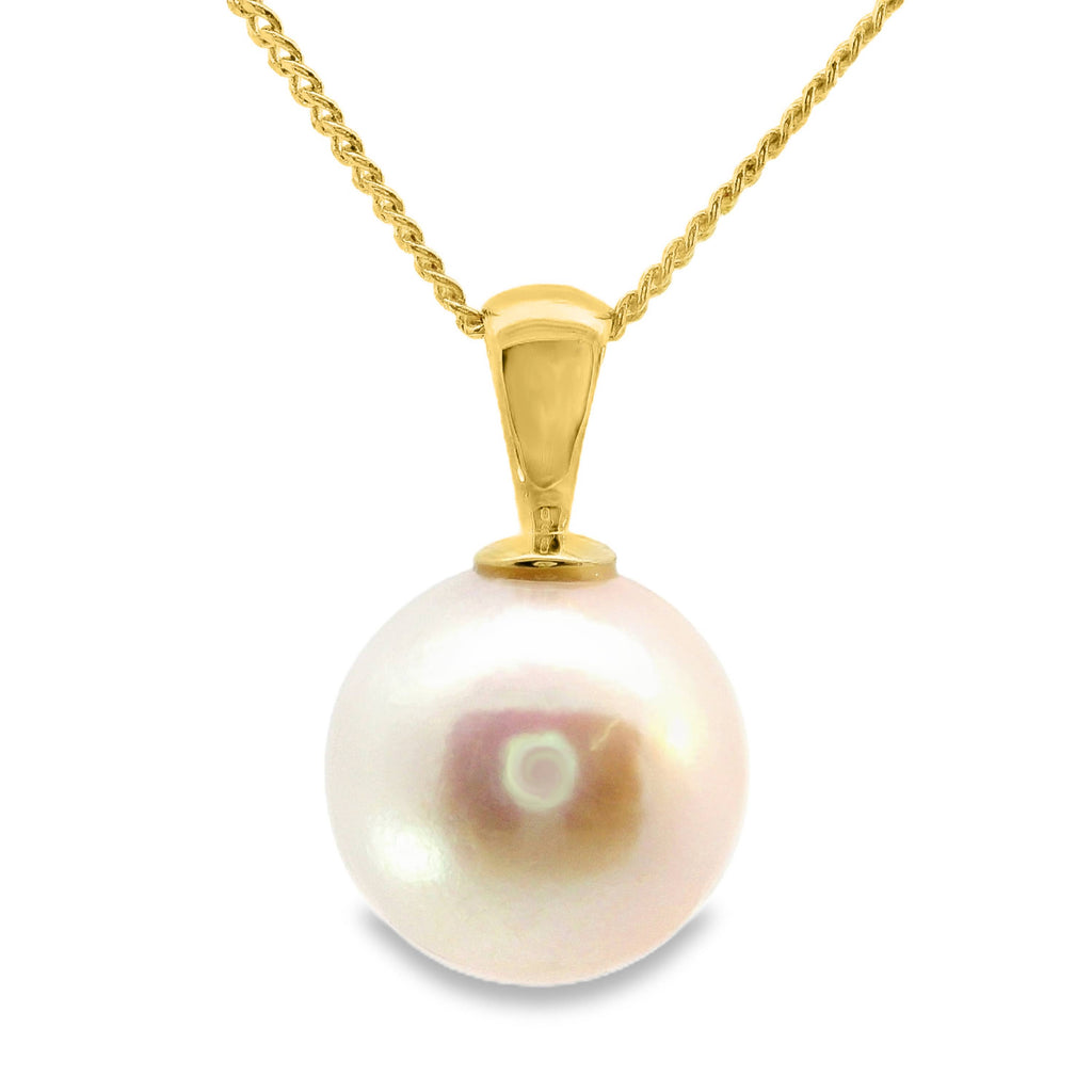 9ct Yellow Gold Freshwater Pearl Pendant 12-13mm