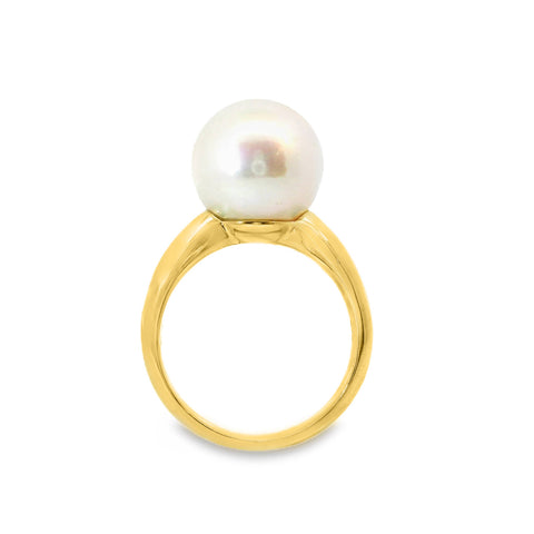 9ct Yellow Gold Freshwater Pearl Ring 11-12mm