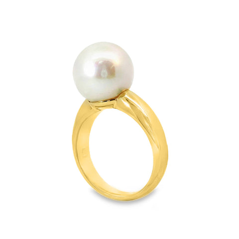 9ct Yellow Gold Freshwater Pearl Ring 11-12mm
