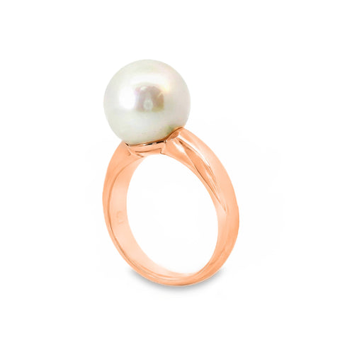 9ct Rose Gold Freshwater Pearl Ring 11-12mm