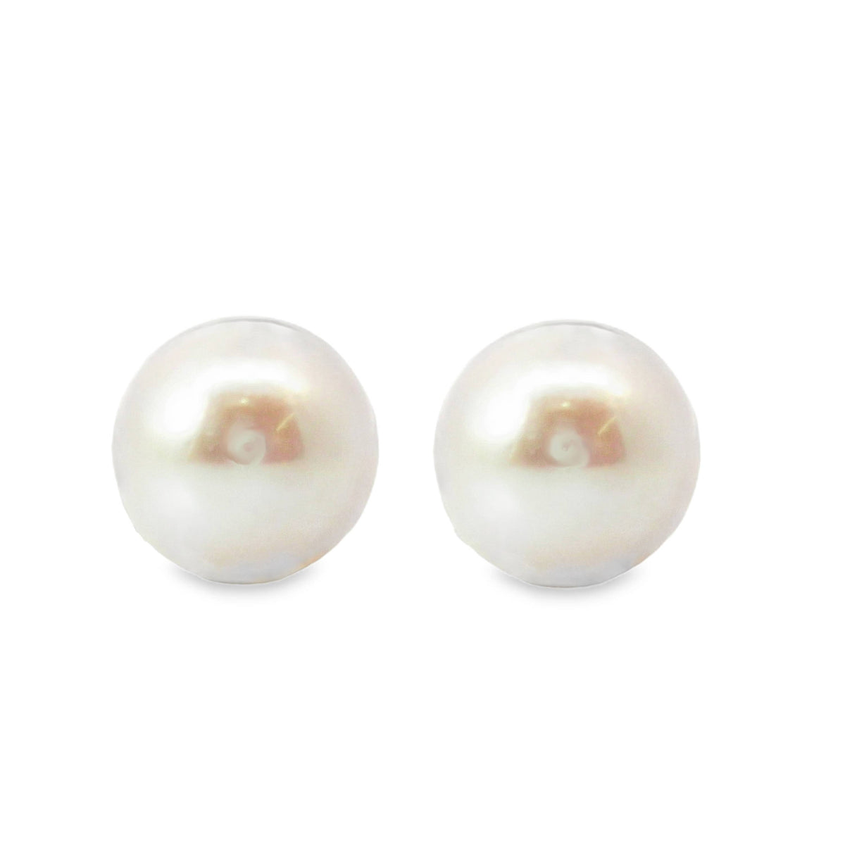 9ct Yellow Gold Freshwater Pearl Stud Earrings 12-13mm