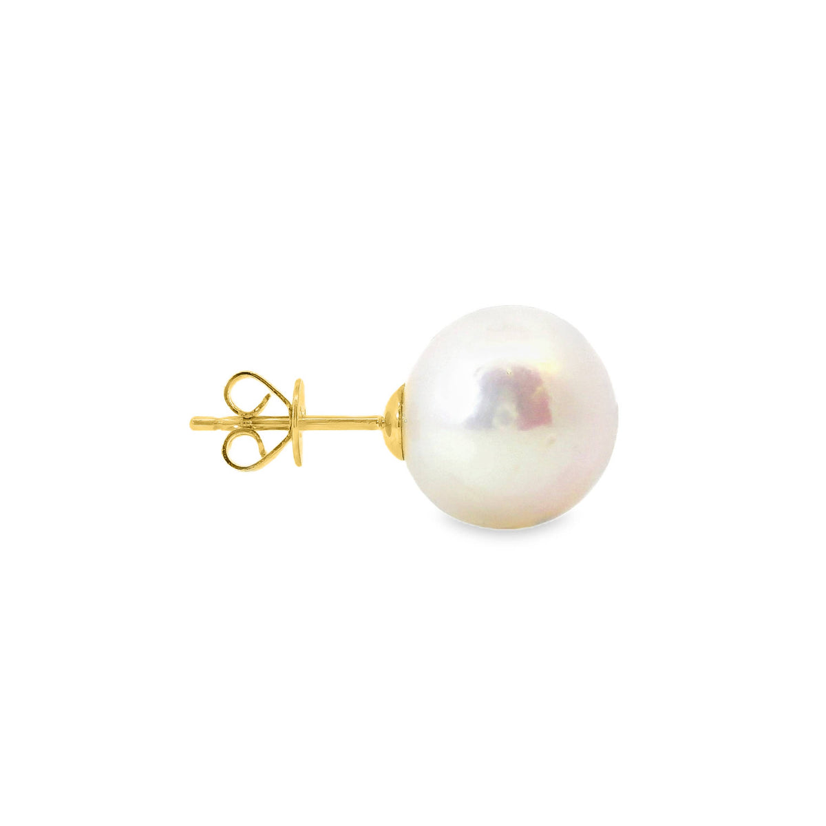 9ct Yellow Gold Freshwater Pearl Stud Earrings 12-13mm