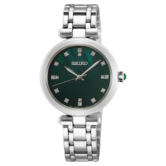 Seiko Ladies Diamond Dress Watch SRZ535P
