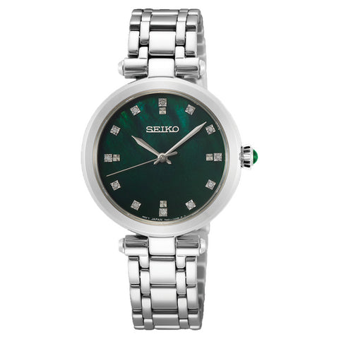 Seiko Ladies Diamond Dress Watch SRZ535P