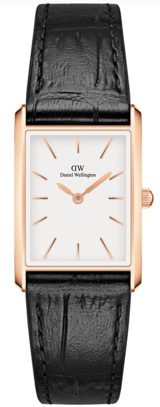 Daniel Wellington Bound Black Crocodile Rose Gold