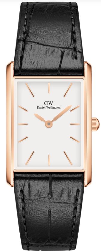 Daniel Wellington Bound Black Crocodile Rose Gold