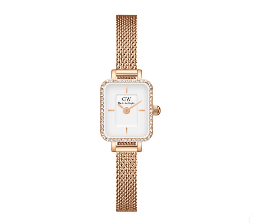 Daniel Wellington Quadro Mini Lumine Bezel Rose Gold