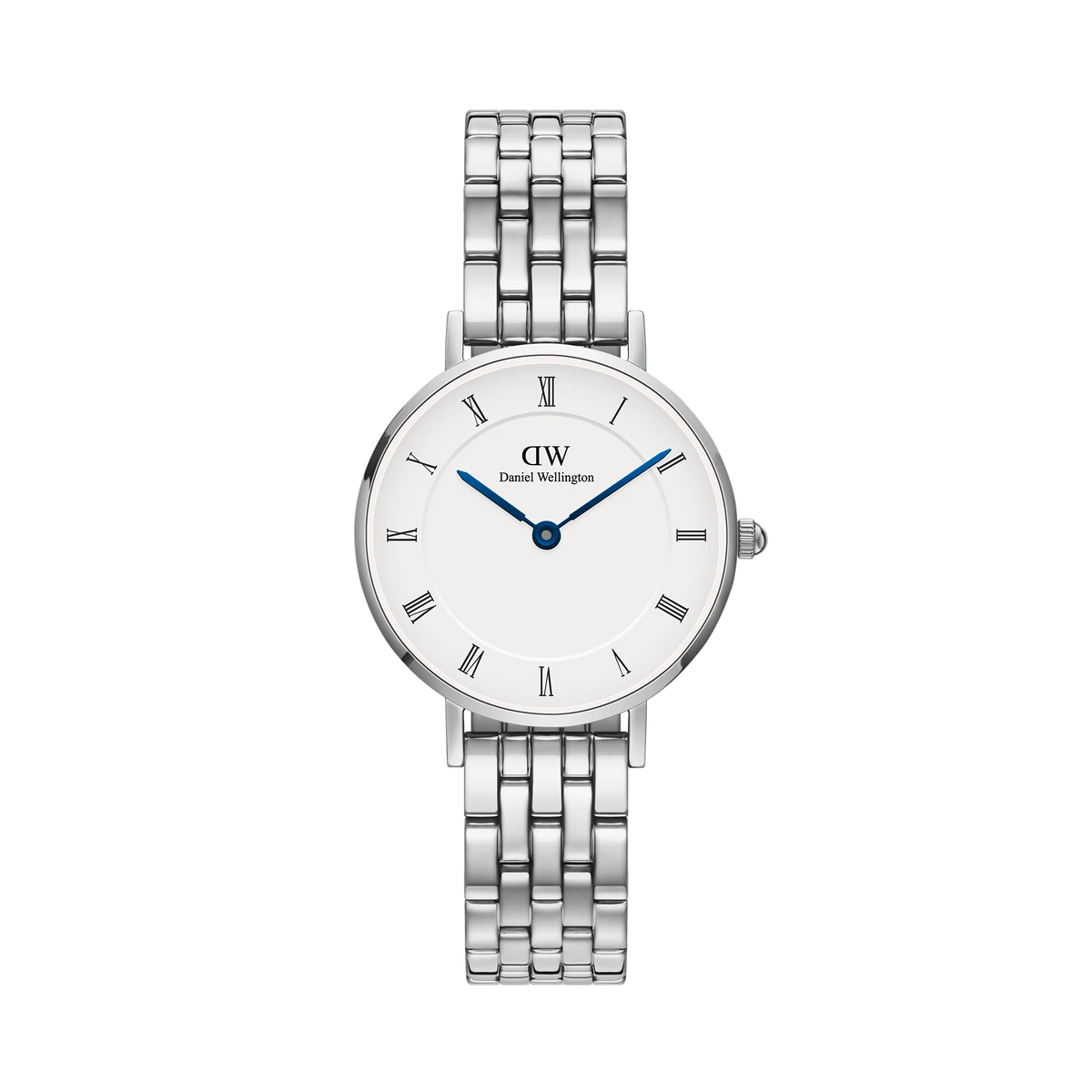 Daniel Wellington Petite Roman Numerals 5-Link Silver 28mm