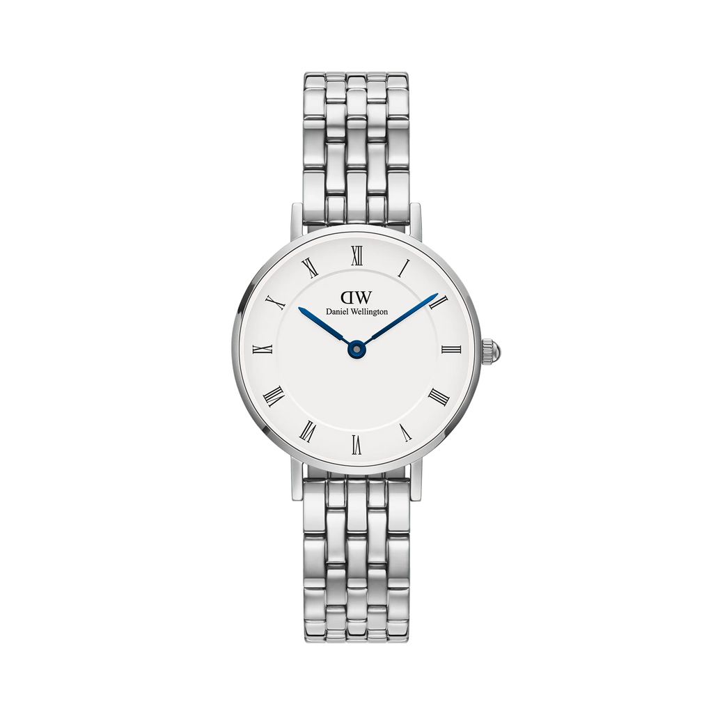 Daniel Wellington Petite Roman Numerals 5-Link Silver 28mm