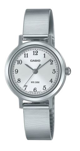 Casio Analogue Retro Bracelet Watch Silver LTPB170D-7B