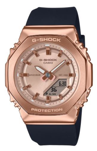 Casio G-Shock Mid Duo Metal Black And Rose GM-S2110PG-1A4