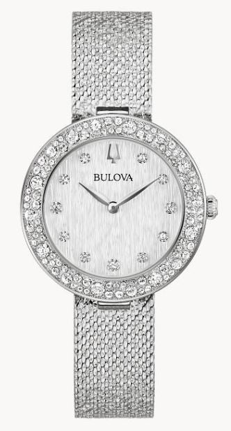 Bulova Ladies Quartz Classic Champagne Crystal Watch 96L329