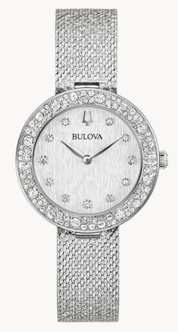 Bulova Ladies Quartz Classic Champagne Crystal Watch 96L329