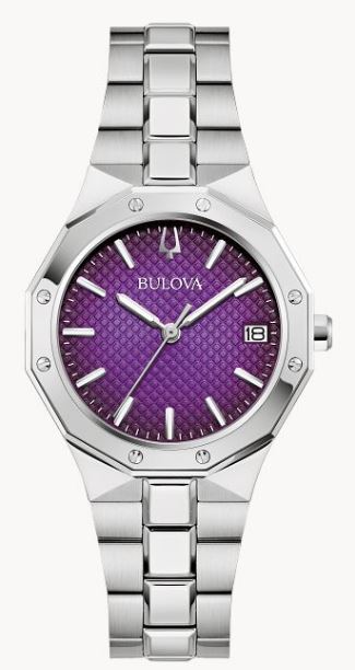 Bulova Classic Prestige Ladies Watch Purple Dial 96M168