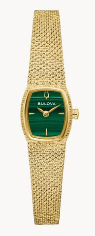 Bulova Goddess of Time Malachite Dial Watch 97L184