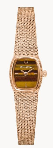 Bulova Goddess of Time Tiger's Eye Dial Watch 97L185